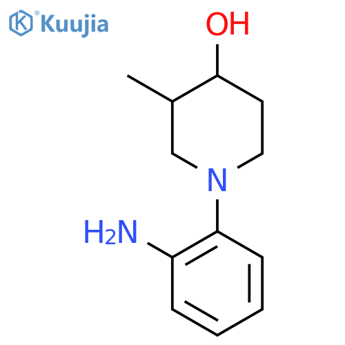 1-(2-Aminophenyl)-3-methylpiperidin-4-ol structure