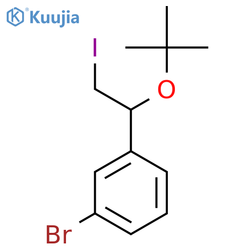 1-bromo-3-1-(tert-butoxy)-2-iodoethylbenzene structure