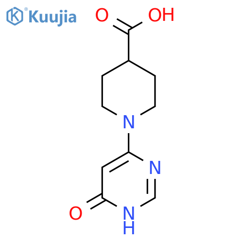 1-(6-Oxo-1H-pyrimidin-4-YL)piperidine-4-carboxylic acid structure