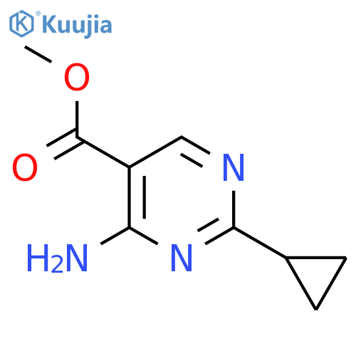 methyl 4-amino-2-cyclopropylpyrimidine-5-carboxylate structure