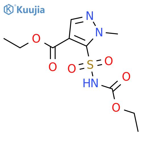 N-(Ethoxycarbonyl)-4-ethoxycarbonyl-1-methylpyrazole-5-sulfonamide structure