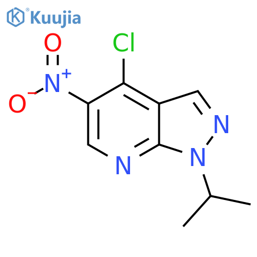 4-Chloro-5-nitro-1-propan-2-ylpyrazolo[3,4-b]pyridine structure
