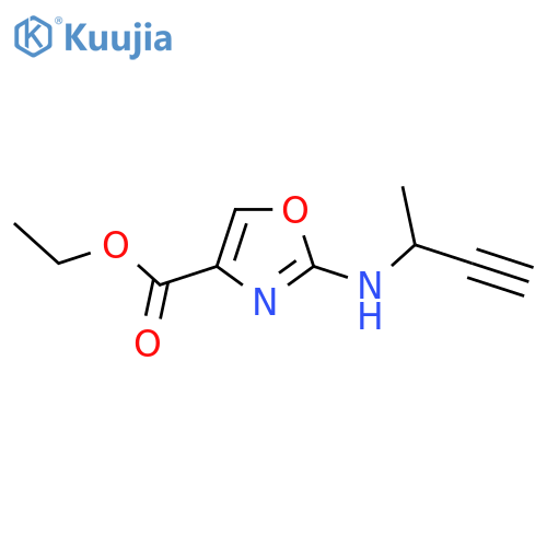 ethyl 2-(but-3-yn-2-yl)amino-1,3-oxazole-4-carboxylate structure