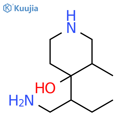 4-Piperidinol, 4-[1-(aminomethyl)propyl]-3-methyl- structure