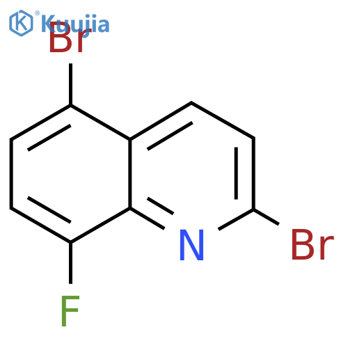 2,5-Dibromo-8-fluoroquinoline structure