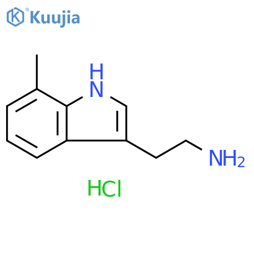 [2-(7-methyl-1H-indol-3-yl)ethyl]amine hydrochloride structure