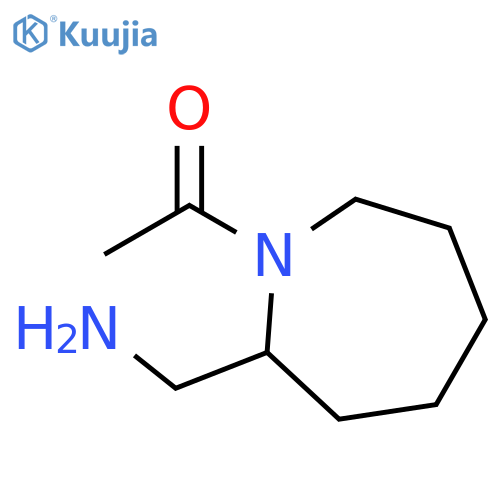 1-2-(aminomethyl)azepan-1-ylethan-1-one structure