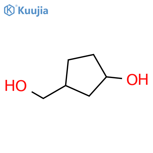 3-(hydroxymethyl)cyclopentan-1-ol, Mixture of diastereomers structure