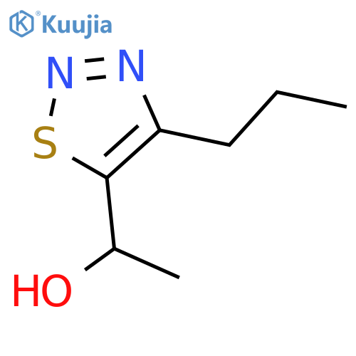 1-(4-propyl-1,2,3-thiadiazol-5-yl)ethan-1-ol structure