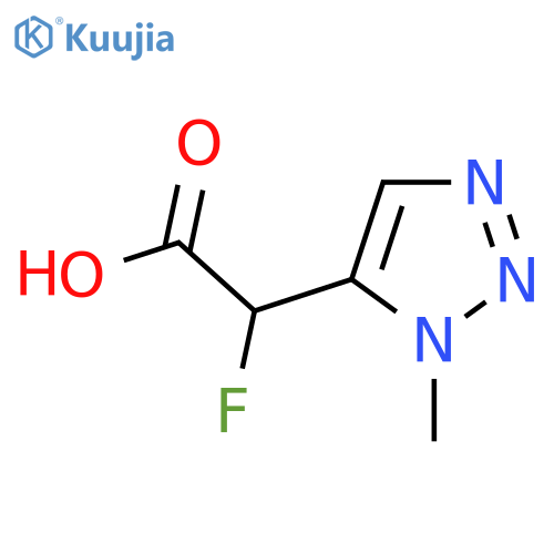 2-Fluoro-2-(1-methyl-1H-1,2,3-triazol-5-yl)acetic acid structure