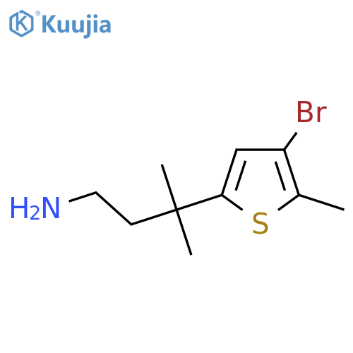 3-(4-bromo-5-methylthiophen-2-yl)-3-methylbutan-1-amine structure