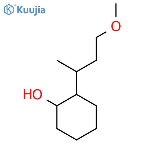 2-(4-Methoxybutan-2-yl)cyclohexan-1-ol structure