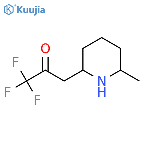 1,1,1-Trifluoro-3-(6-methylpiperidin-2-yl)propan-2-one structure