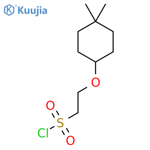 2-(4,4-dimethylcyclohexyl)oxyethane-1-sulfonyl chloride structure