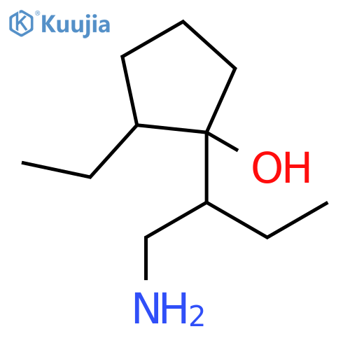 Cyclopentanol, 1-[1-(aminomethyl)propyl]-2-ethyl- structure