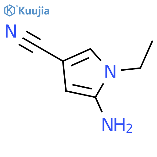 5-amino-1-ethyl-1H-Pyrrole-3-carbonitrile structure