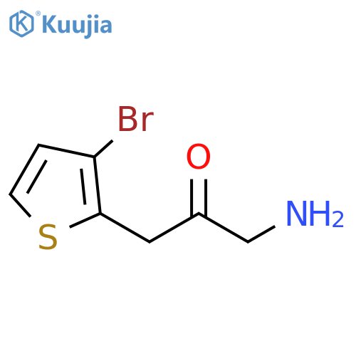 2-Propanone, 1-amino-3-(3-bromo-2-thienyl)- structure
