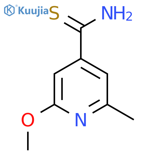 2-methoxy-6-methylpyridine-4-carbothioamide structure