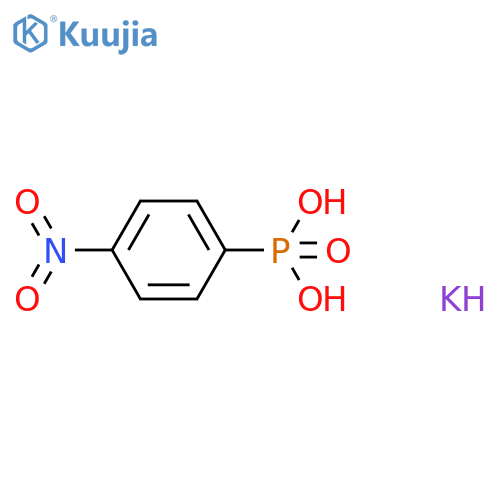 potassium hydrogen (4-nitrophenyl)phosphonate structure