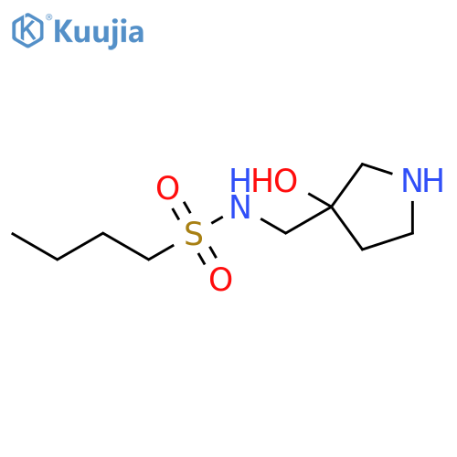 1-Butanesulfonamide, N-[(3-hydroxy-3-pyrrolidinyl)methyl]- structure