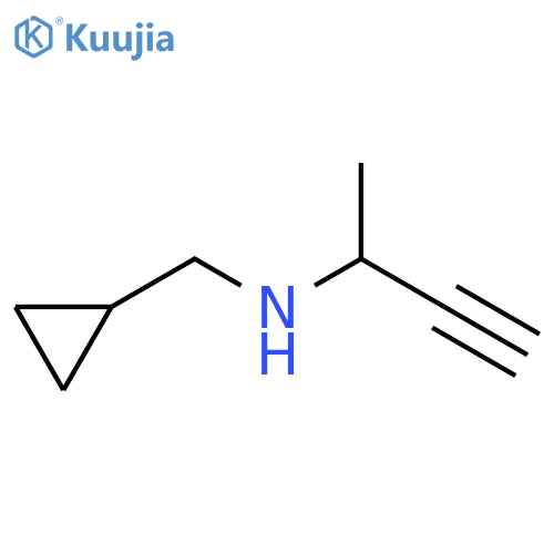 Cyclopropanemethanamine, N-(1-methyl-2-propyn-1-yl)- structure