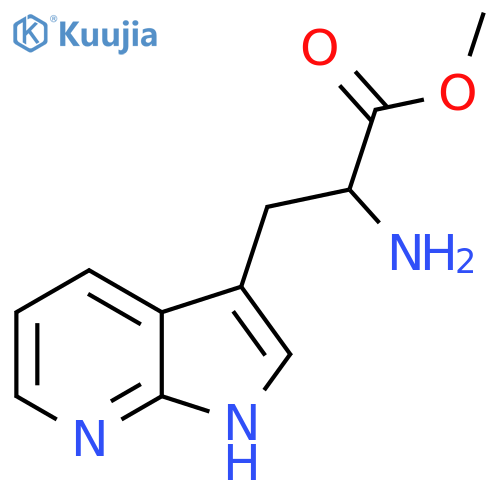 methyl 2-amino-3-(1H-pyrrolo[2,3-b]pyridin-3-yl)propanoate structure