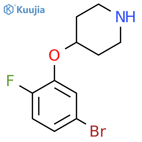 4-(5-bromo-2-fluorophenoxy)piperidine structure