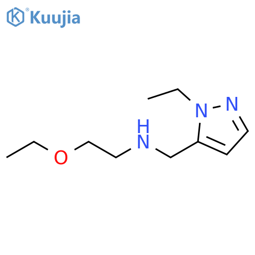(2-ethoxyethyl)(1-ethyl-1H-pyrazol-5-yl)methylamine structure