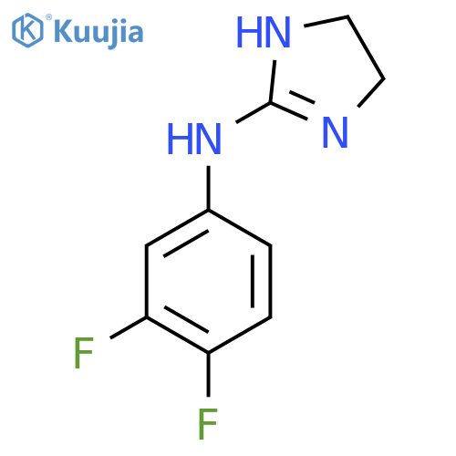 N-(3,4-Difluorophenyl)-4,5-dihydro-1H-imidazol-2-amine structure