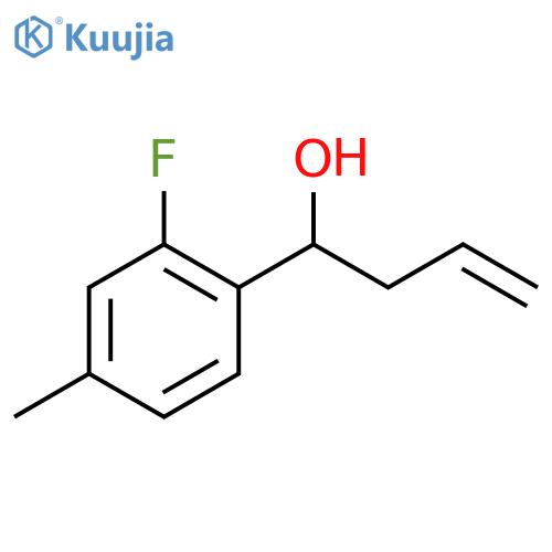Benzenemethanol, 2-fluoro-4-methyl-α-2-propen-1-yl- structure