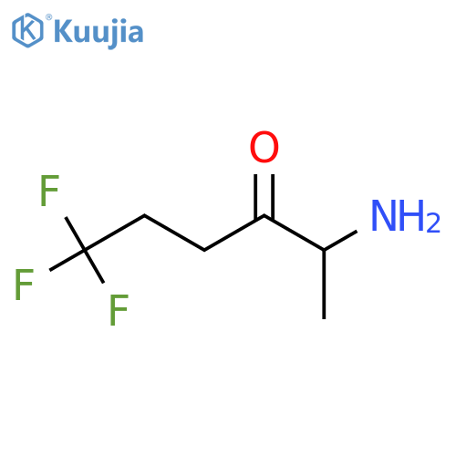 2-amino-6,6,6-trifluorohexan-3-one structure