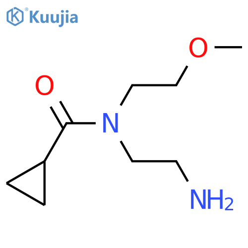 N-(2-aminoethyl)-N-(2-methoxyethyl)cyclopropanecarboxamide structure