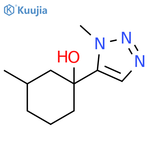 Cyclohexanol, 3-methyl-1-(1-methyl-1H-1,2,3-triazol-5-yl)- structure