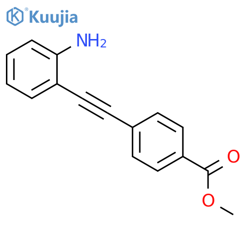 methyl 4-2-(2-aminophenyl)ethynylbenzoate structure