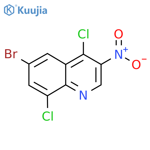 6-Bromo-4,8-dichloro-3-nitroquinoline structure
