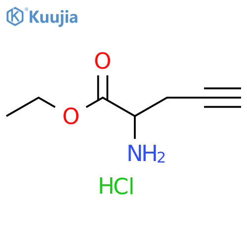 ethyl 2-aminopent-4-ynoate hydrochloride structure