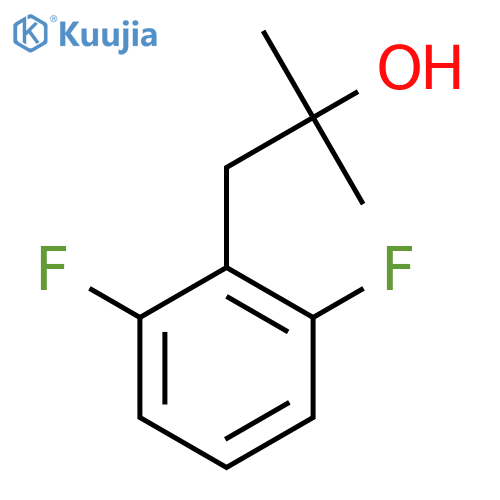 1-(2,6-difluorophenyl)-2-methylpropan-2-ol structure