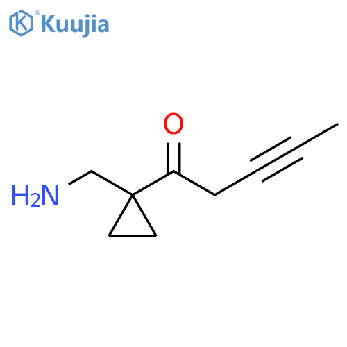 3-Pentyn-1-one, 1-[1-(aminomethyl)cyclopropyl]- structure