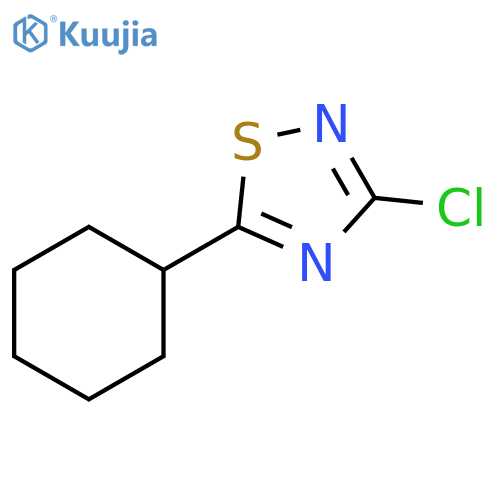 3-chloro-5-cyclohexyl-1,2,4-thiadiazole structure