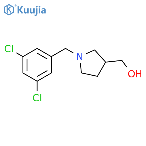 (1-(3,5-dichlorobenzyl)pyrrolidin-3-yl)methanol structure