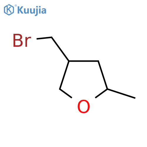 4-(bromomethyl)-2-methyloxolane, Mixture of diastereomers structure