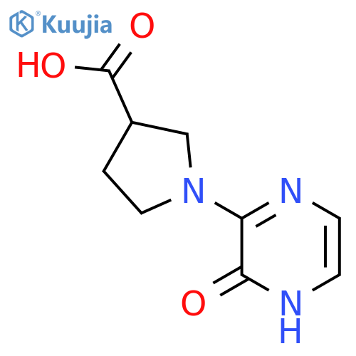 1-(3-Oxo-3,4-dihydropyrazin-2-yl)pyrrolidine-3-carboxylic acid structure