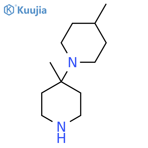 4-Methyl-1-(4-methylpiperidin-4-yl)piperidine structure