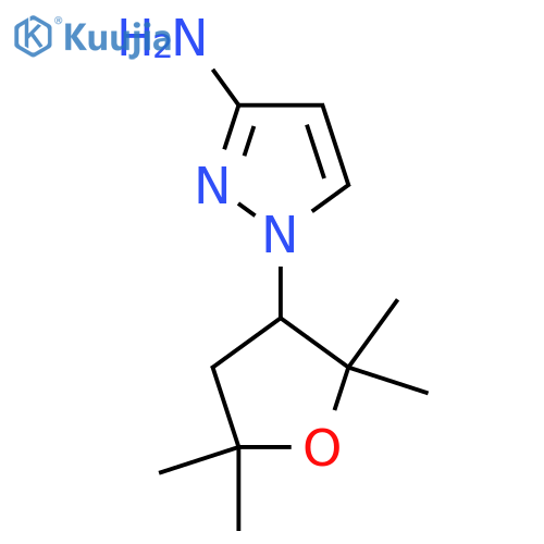 1-(2,2,5,5-tetramethyloxolan-3-yl)-1H-pyrazol-3-amine structure