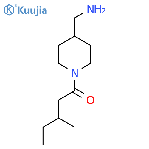 1-(4-(Aminomethyl)piperidin-1-yl)-3-methylpentan-1-one structure