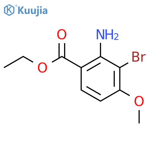 ethyl 2-amino-3-bromo-4-methoxybenzoate structure