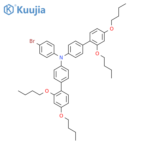 N-(4-Bromophenyl)-2',4'-dibutoxy-N-(2',4'-dibutoxy-[1,1'-biphenyl]-4-yl)-[1,1'-biphenyl]-4-amine structure