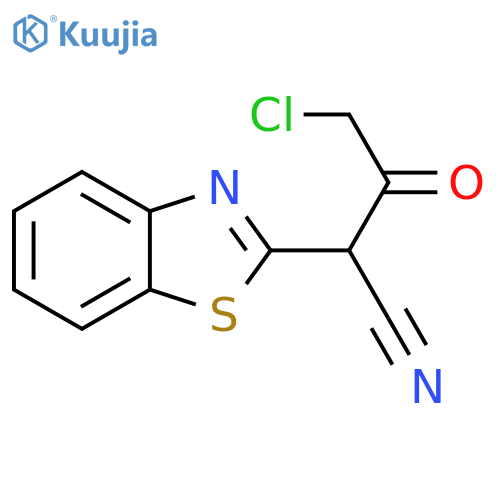 2-Benzothiazoleacetonitrile, a-(chloroacetyl)- structure