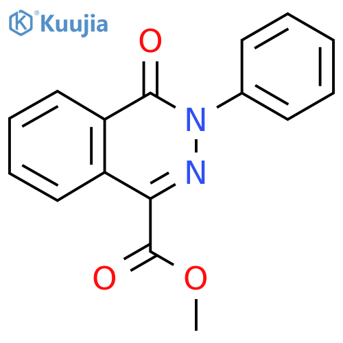 Methyl 4-oxo-3-phenyl-3,4-dihydro-1-phthalazinecarboxylate structure