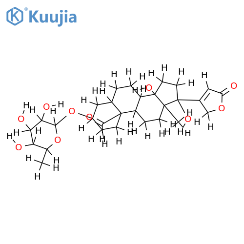 19-Aldehyde,3-O-D-allomethyloside-(3beta,5alpha,14beta,17betaOH)-3,14,17,19-Tetrahydroxycard-20(22)-enolide structure